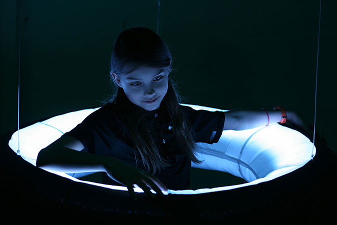 Dlight New light on personal space Wearables Design Academy Eindhoven