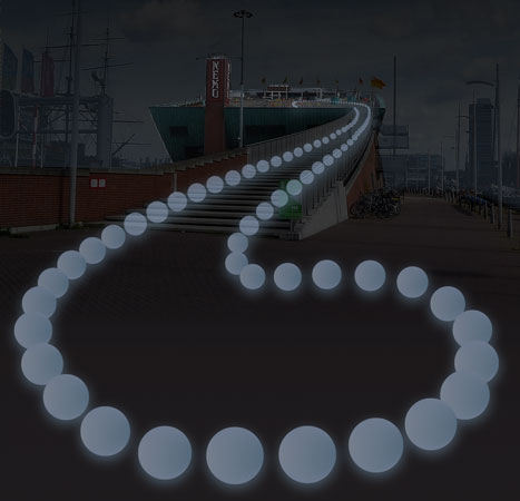 light cord light artwork from Dorette Sturm