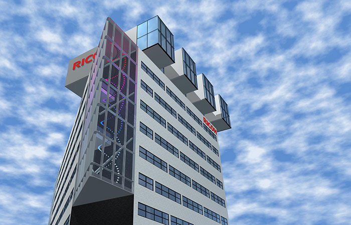 lichtsculpture Ricoh headquaters Nederland - Dorette Sturm 